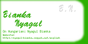bianka nyagul business card
